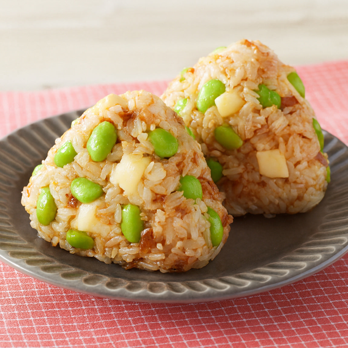 Cheese Edamame Dashi Onigiri