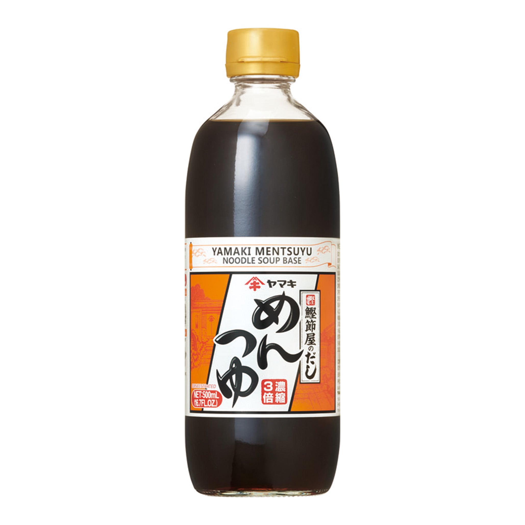 yantyuu○1 Yamaki Noodle Soup Base “Mentsuyu” 500 mL/16.9 fl oz. – Yamaki USA