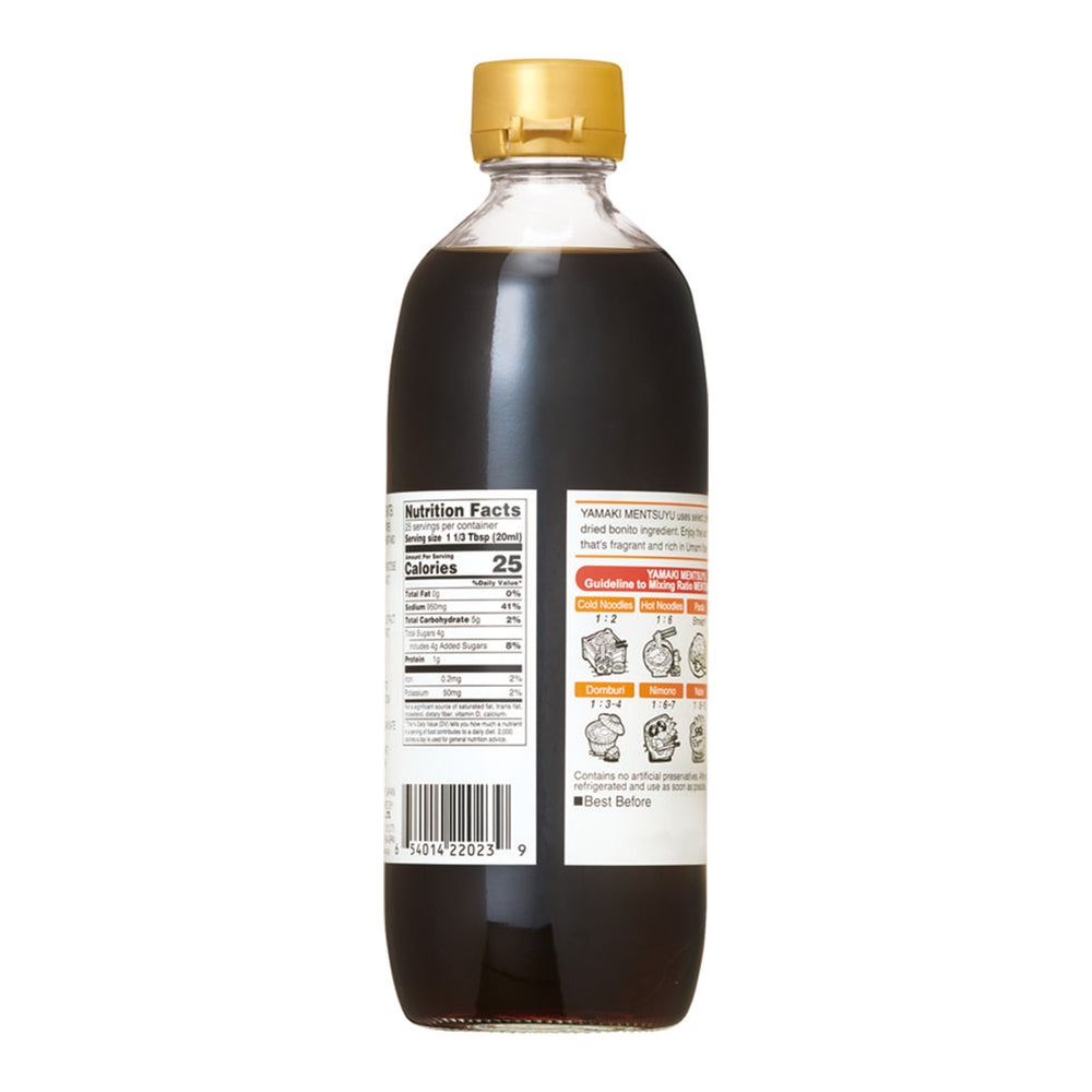 
                  
                    Yamaki Noodle Soup Base “Mentsuyu” 500 mL/16.9 fl oz.
                  
                