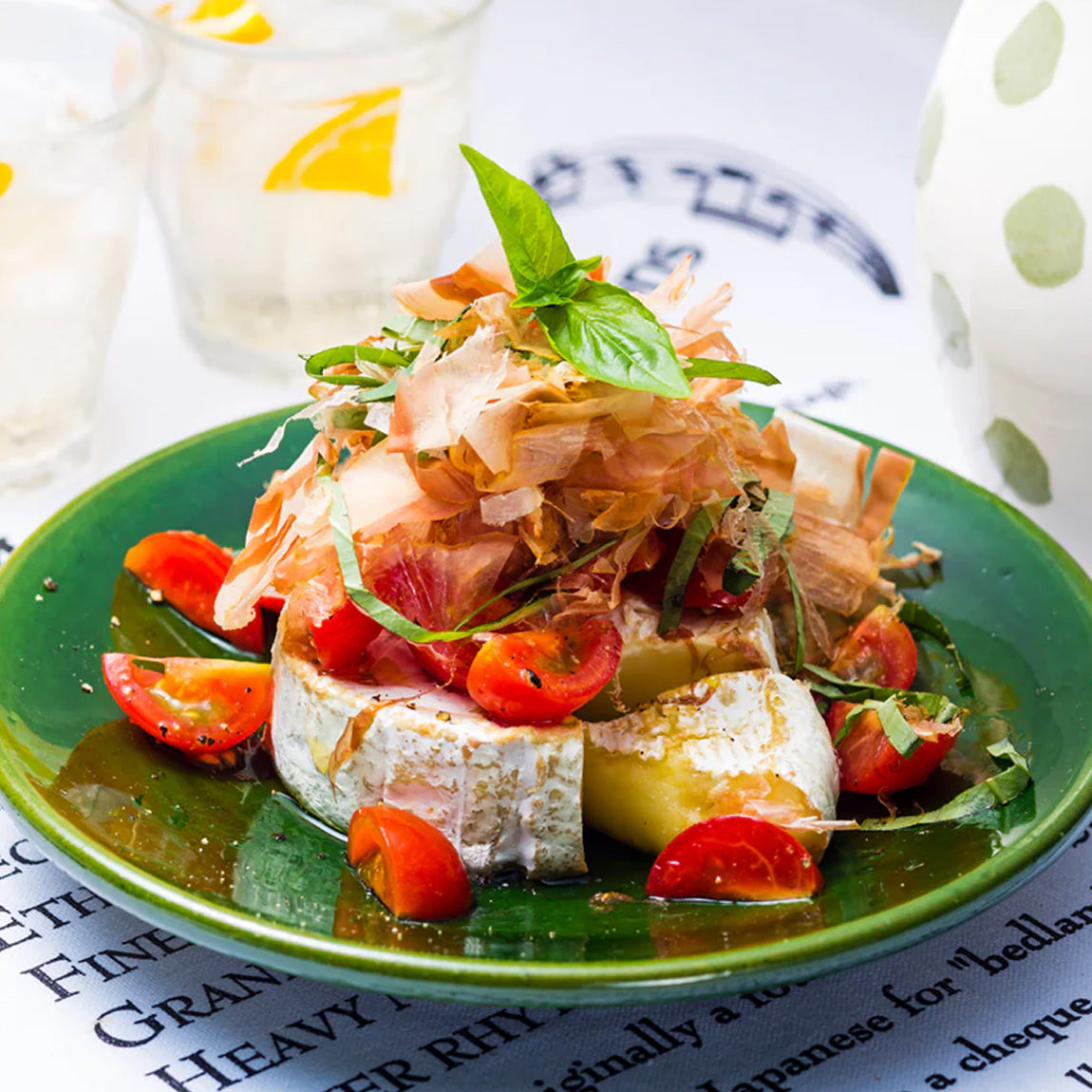 Camembert Cheese with Bonito Flakes "Yakko (chilled tofu) Style"