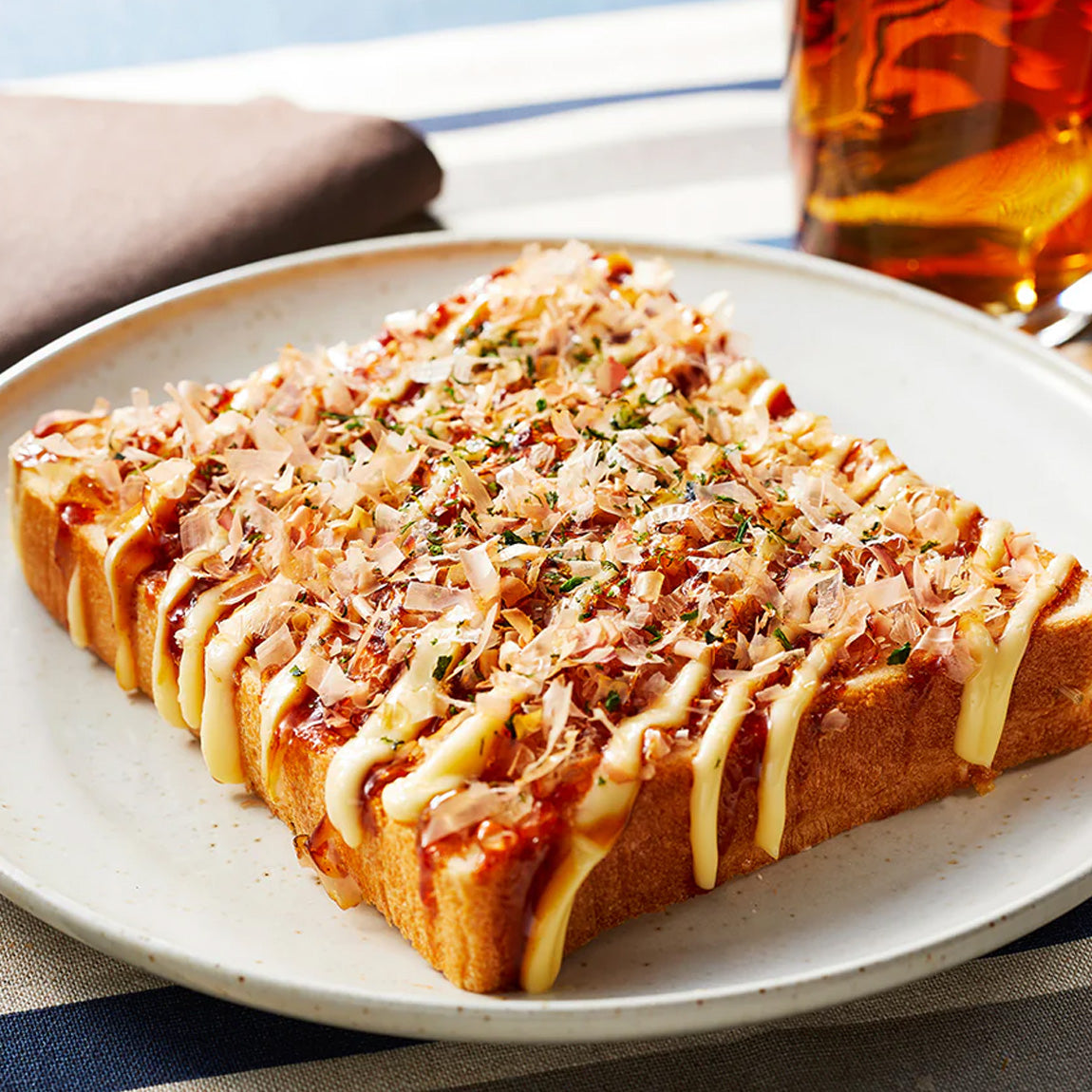 Bonito Okonomiyaki Toast