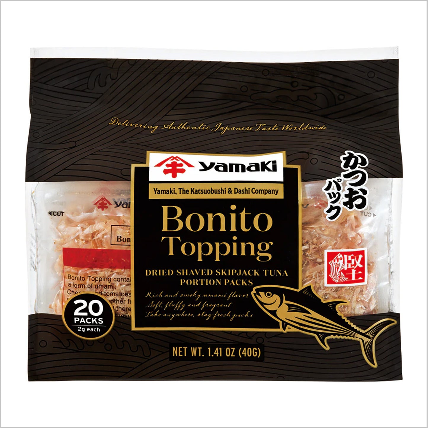 Yamaki Bonito Flakes Portion Packs "Bonito Topping" 2G x 20P/1.41 oz.