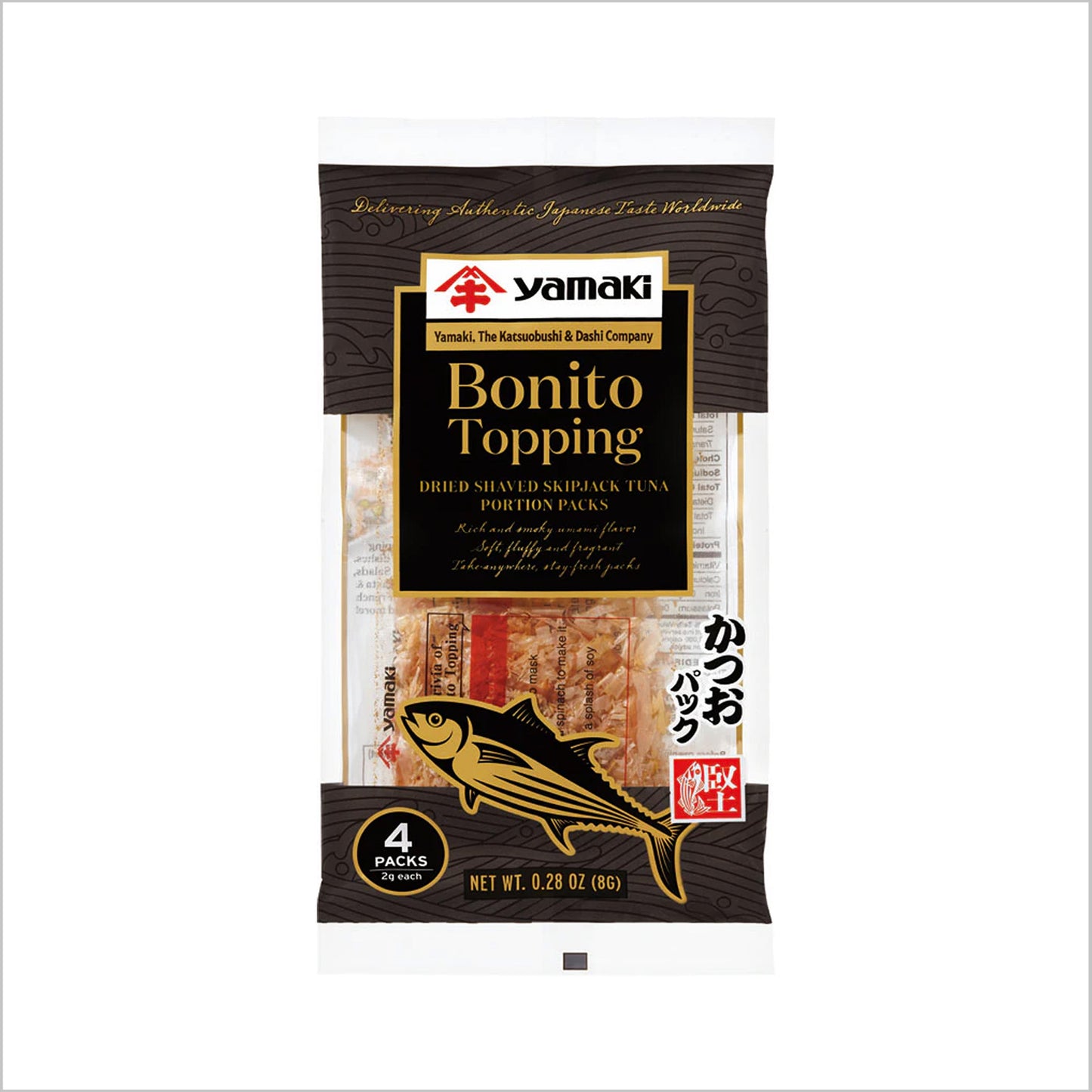 Yamaki Bonito Flakes Portion Packs "Bonito Topping" 2G x 4P/0.28 oz.