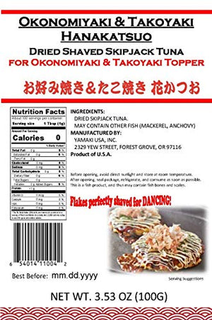 Yamaki Okonomiyaki & Takoyaki Hanakatuso 3.53 oz.